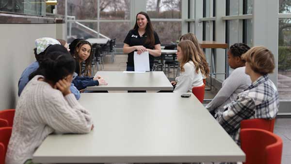 Youth Leadership St. Louis students at Purina program day