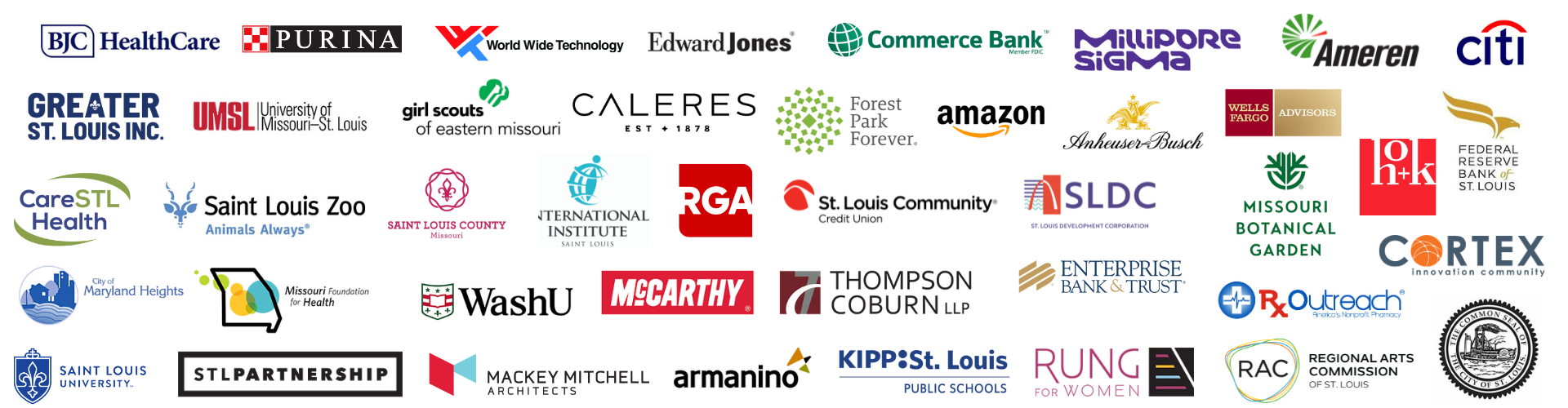 Logos of some of this year's participating organizations