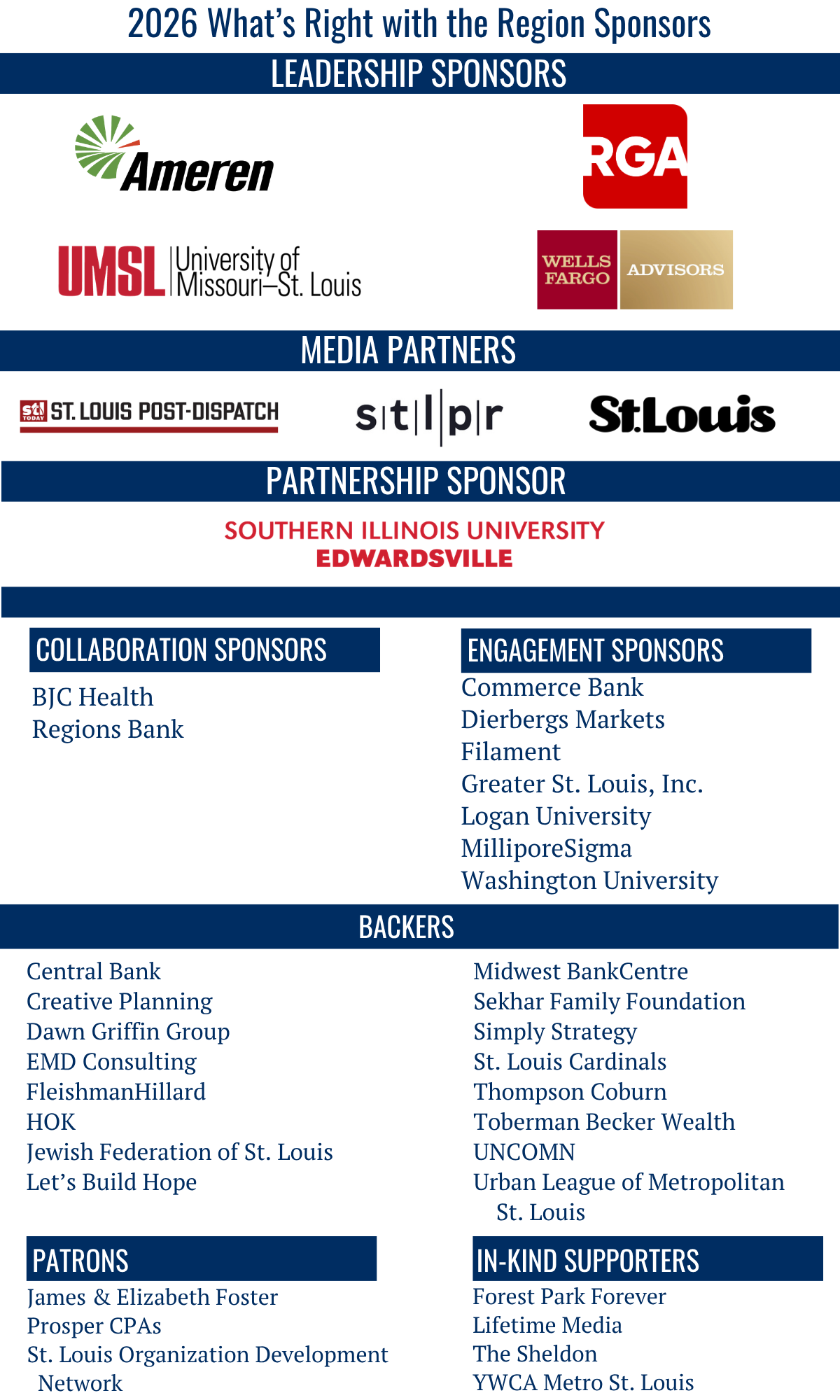 WRWR Sponsors